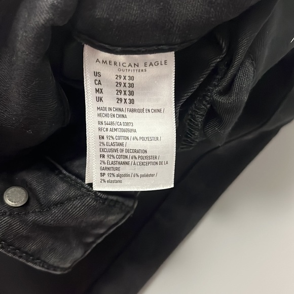 American Eagle Outfitters Jeans American Eagle Mens Black Skinny